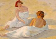 unknow artist Louise und Emmy oil painting on canvas